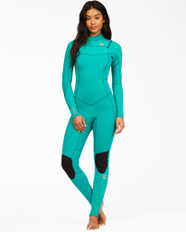 0 3/2mm Synergy  - Combinaison Chest Zip pour Femme Vert Z43G14BIF1 Billabong