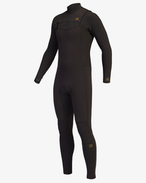 billabong, 4/3mm Revolution 2021 - Combinaison Chest Zip pour Homme, BLACK CLAY (4788) 4/3mm Revolution 2021 - Chest Zip Wetsuit for Men Z44M15BIF1