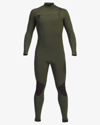 2 4/3mm Absolute 2021 - Neoprenanzug mit Reißverschluss auf der Brust für Männer Braun Z44M18BIF1 Billabong