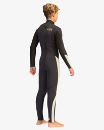 4 5/4mm Absolute  - Wetsuit met een Achterrits voor Jongens 8 - 14 Black Z45B12BIF1 Billabong