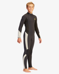5 5/4mm Absolute  - Wetsuit met een Achterrits voor Jongens 8 - 14 Black Z45B12BIF1 Billabong