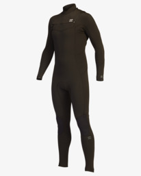 billabong, 5/4mm Absolute 2021 - Traje de Surf con Cremallera en el Pecho para Hombre, BLACK HASH (4789) 5/4mm Absolute 2021 - Chest Zip Wetsuit for Men Z45M18BIF1