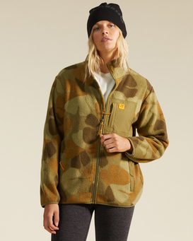 womens camo zip up jacket