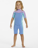 2/2mm Synergy - Short Sleeve Back Zip Springsuit for Girls 2-7  ABOW500100