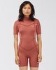 2/2mm Synergy - Back Zip Short Sleeve Springsuit for Women  C42G58BIP2