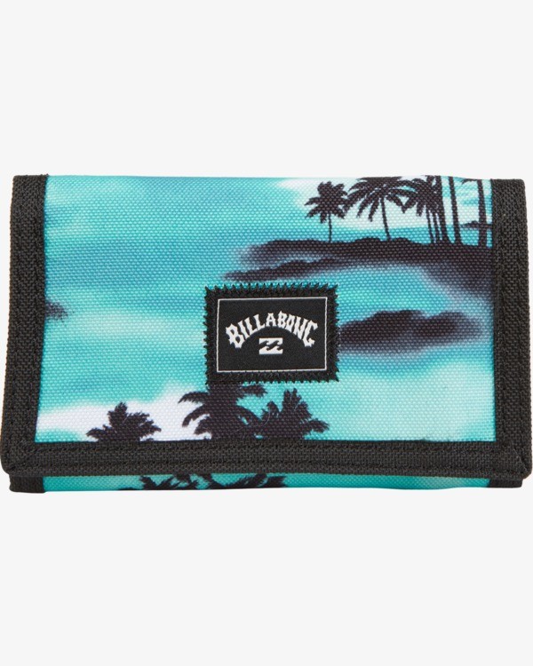 Atom Printed Trifold Wallet for Men Billabong