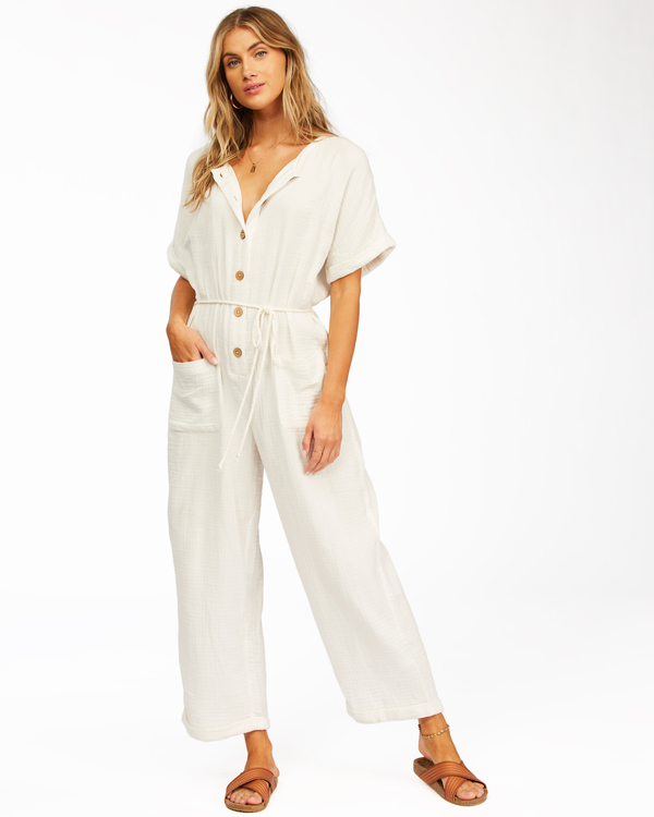 billabong white jumpsuit