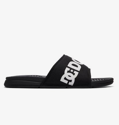 DC Shoes Mens Bolsa SP Slider Sandals Black//White 14