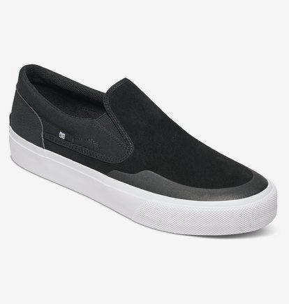 dc black slip on shoes