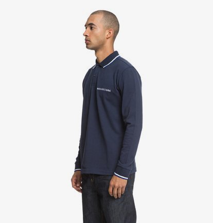 DC Mens Lakebay 2 Long Sleeve Polo Tee Shirt