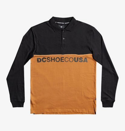 brown long sleeve polo
