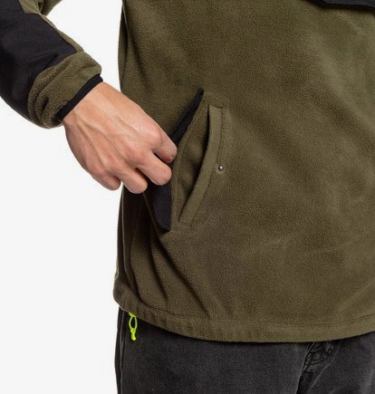 half zip fleece with pockets