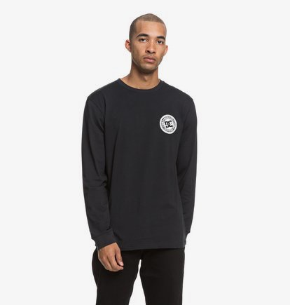 DC Shoes Circle Star-Camiseta de Manga Larga para Hombre