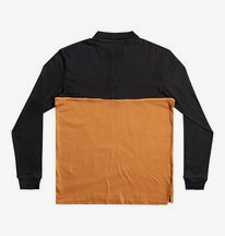 Grid Block Polo - Long Sleeve Polo Shirt for Men  EDYKT03502