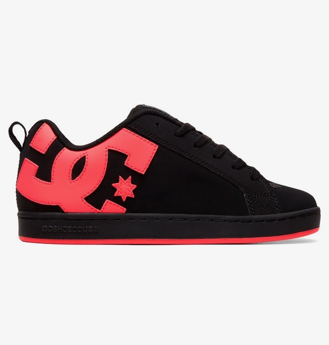 Baskets Skate DC Court Graffik Se - Cuir, Tige Basse, Semelle Caoutchouc, Confort Rembourré