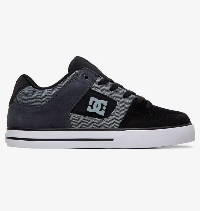 dcshoes, Pure SE - Zapatos para Hombre, BLACK/GREY/WHITE (xksw) 0 Pure SE - Zapatos para Hombre 301024 DC Shoes