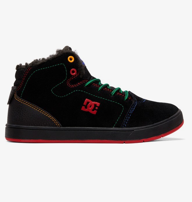 dcshoes, Crisis WNT - Chaussures montantes pour Garçon, BLACK/RED/YELLOW (xkry) 0 Crisis WNT - Chaussures montantes pour Garçon Multicouleurs ADBS100215 DC Shoes
