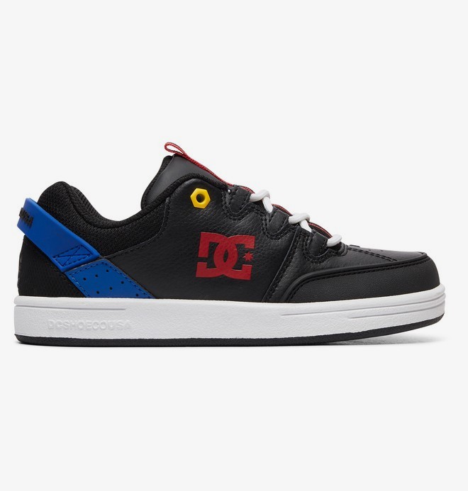 dcshoes, Syntax - Baskets pour Garçon, BLACK/BLUE/RED (xkbr) 0 Syntax - Baskets pour Garçon Noir ADBS100257 DC Shoes