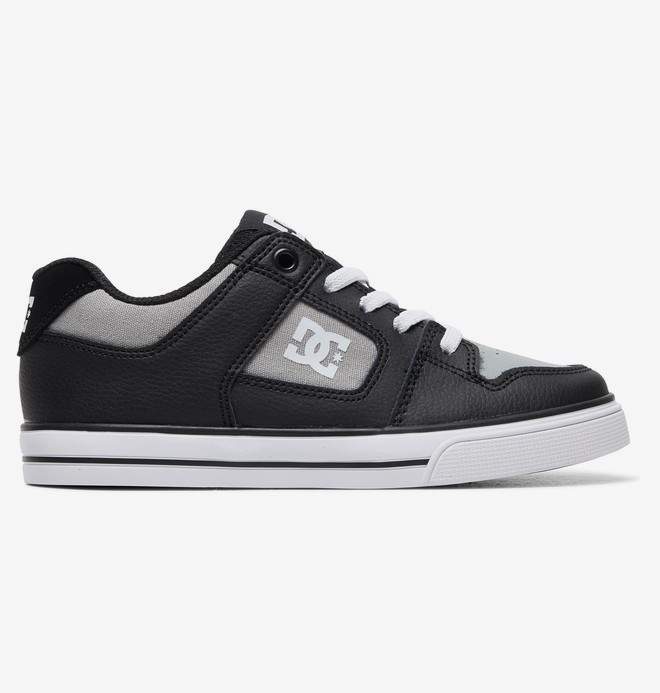 dcshoes, Pure Elastic - Zapatillas para Chicos, BLACK/GREY (blg) 0 Pure Elastic - Zapatillas para Chicos Negro ADBS300256 DC Shoes