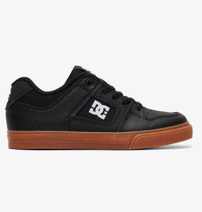 dcshoes, Pure Elastic - Baskets pour garçon, BLACK/WHITE/GUM (bw6) 0 Pure Elastic - Baskets pour garçon Noir ADBS300256 DC Shoes