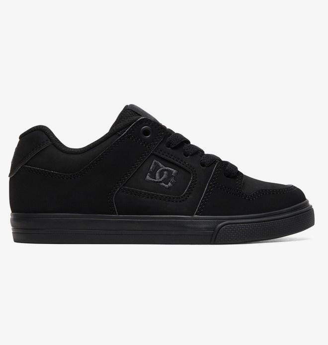 dcshoes, Pure - Shoes for Boys 8-16, BLACK/PIRATE BLACK (lpb) 0 Pure - Shoes for Boys 8-16 Black ADBS300267 DC Shoes