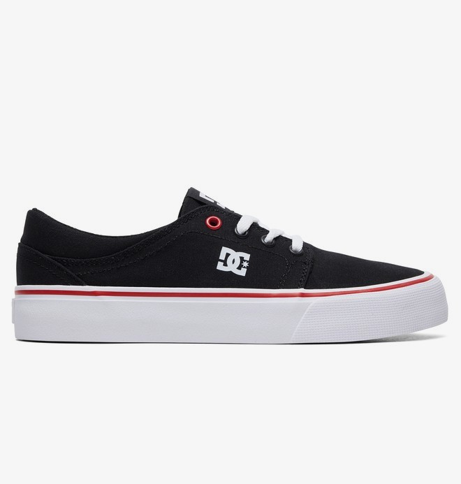 dcshoes, Trase TX - Chaussures pour Femme, BLACK/WHITE/RED (bw5) 0 Trase TX - Chaussures pour Femme Noir ADJS300078 DC Shoes