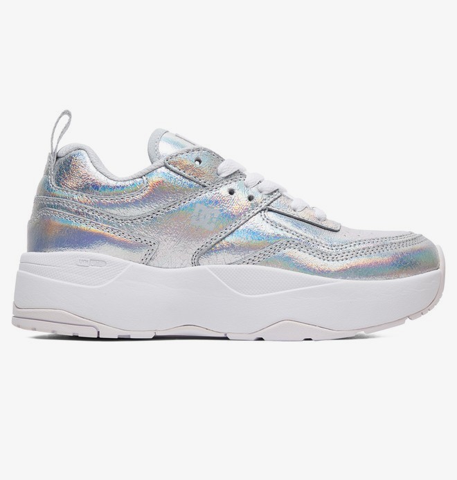 dcshoes, E.Tribeka Platform SE - Zapatillas para Mujer, SILVER (sil) 0 E.Tribeka Platform SE - Zapatillas para Mujer Gris ADJS700081 DC Shoes