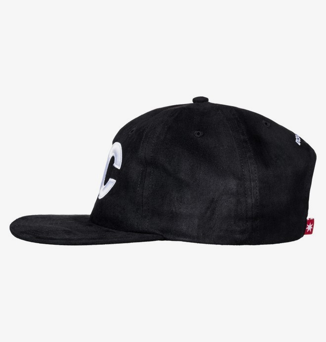 faux suede cap