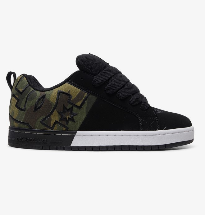dcshoes, Court Graffik - Baskets pour Homme, BLACK/CAMO (bcm) 0 Court Graffik - Baskets pour Homme Noir ADYS100442 DC Shoes