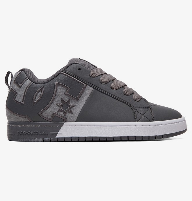 dcshoes, Court Graffik - Baskets pour Homme, PEWTER (pew) 0 Court Graffik - Baskets pour Homme Gris ADYS100442 DC Shoes