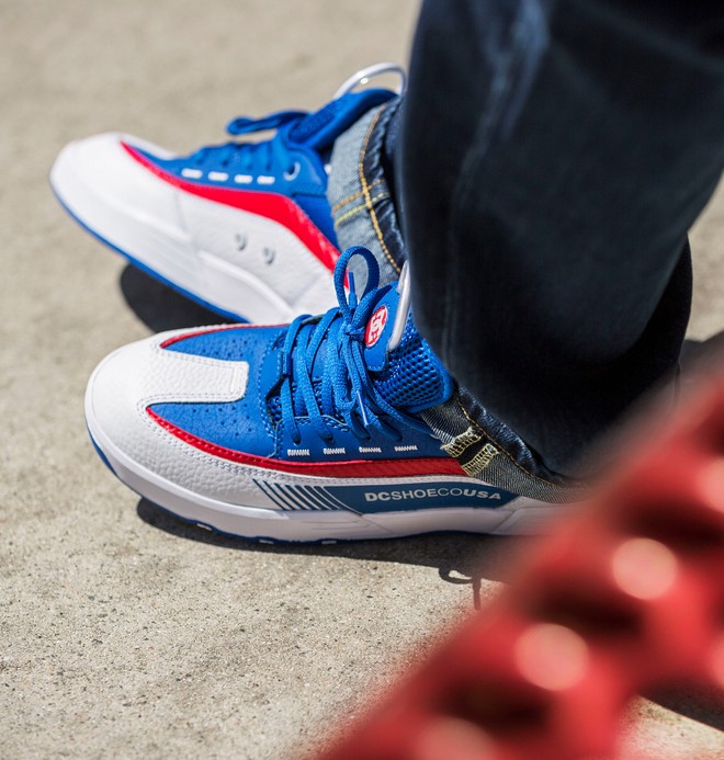 dcshoes, Legacy 98 Slim - Baskets pour Homme, BLUE/RED/WHITE (xbrw) 0 Legacy 98 Slim - Baskets pour Homme Bleu ADYS100445 DC Shoes