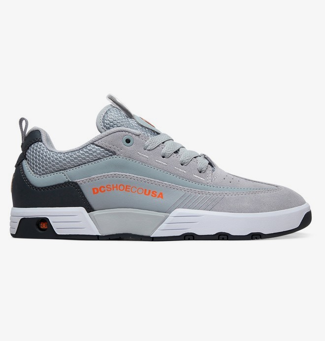 dcshoes, Legacy 98 Slim - Baskets pour Homme, GREY/ORANGE/GREY (xsns) 0 Legacy 98 Slim - Baskets pour Homme Gris ADYS100445 DC Shoes