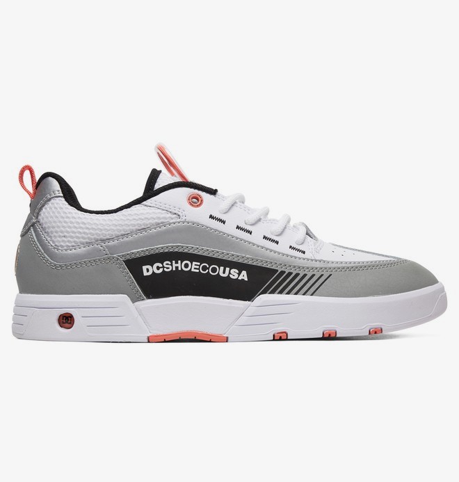 dcshoes, Legacy 98 Slim SE - Leather Shoes for Men, GREY/WHITE (grw) 0 Legacy 98 Slim SE - Leather Shoes for Men Gray ADYS100447 DC Shoes