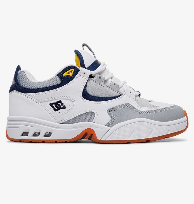 dcshoes, Kalis OG - Chaussures en cuir pour Homme, WHITE/GREY (wgy) 0 Kalis OG - Chaussures en cuir pour Homme Blanc ADYS100452 DC Shoes