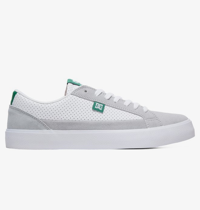 dcshoes, Lynnfield - Zapatos para Hombre, WHITE/GREY/GREEN (xwsg) 0 Lynnfield - Zapatos para Hombre Blanco ADYS300489 DC Shoes