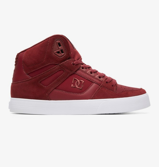 burgundy dc shoes