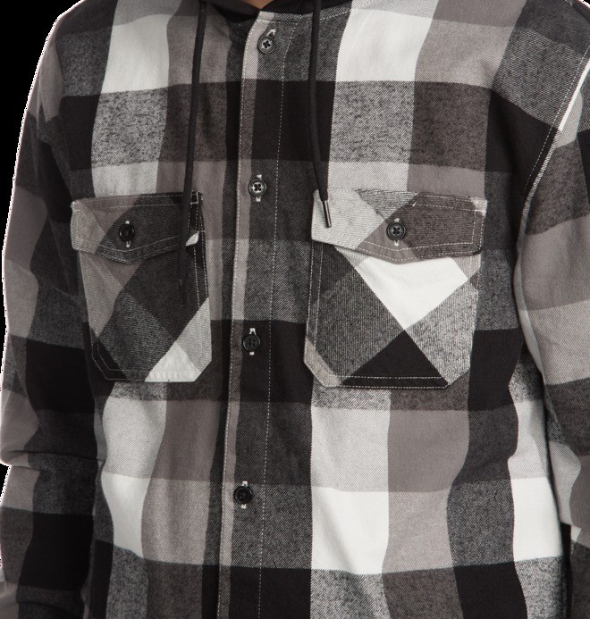 Ruckus Ed - Long Sleeve Hooded Shirt for Men  ADYWT03093