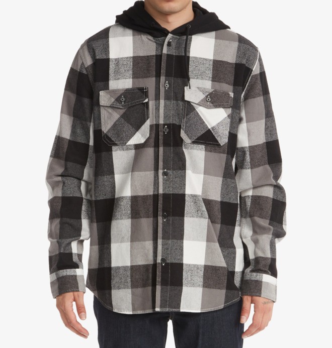 Ruckus Ed - Long Sleeve Hooded Shirt for Men  ADYWT03093