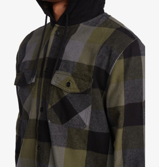 Ruckus Ed - Long Sleeve Hooded Shirt for Men  ADYWT03093