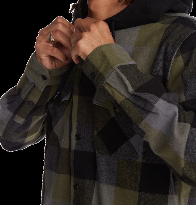 Ruckus Ed - Long Sleeve Hooded Shirt for Men  ADYWT03093