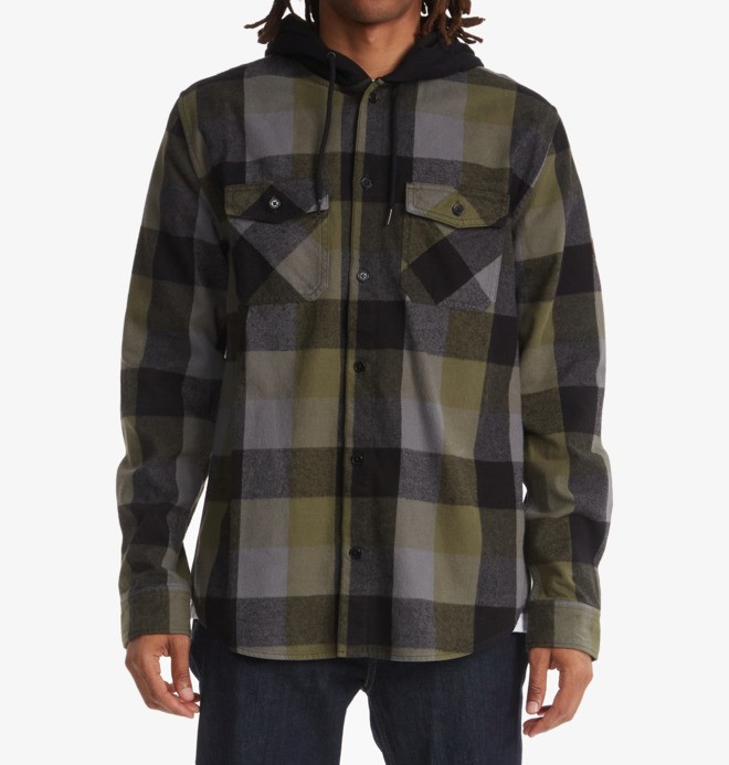 Ruckus Ed - Long Sleeve Hooded Shirt for Men  ADYWT03093