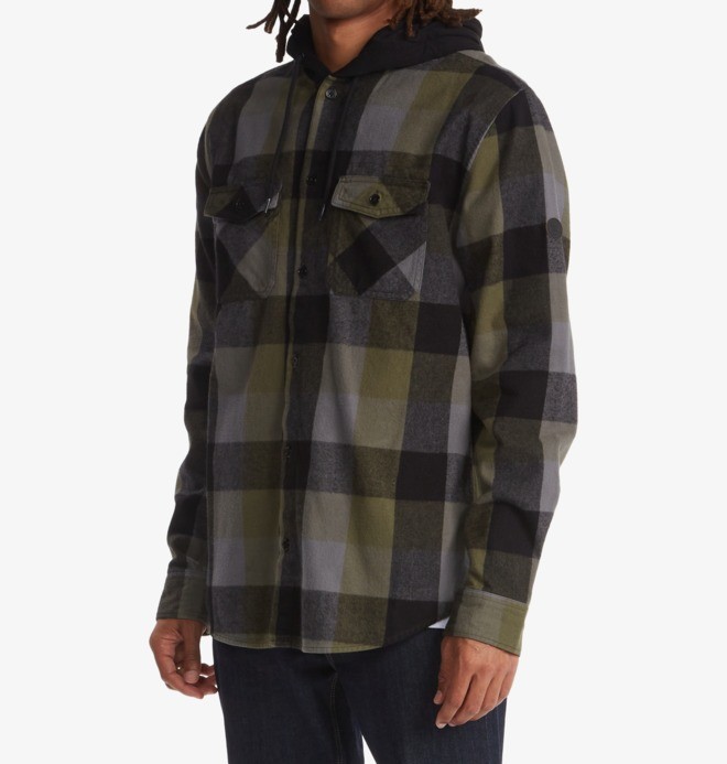 Ruckus Ed - Long Sleeve Hooded Shirt for Men  ADYWT03093
