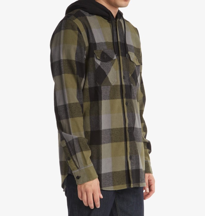 Ruckus Ed - Long Sleeve Hooded Shirt for Men  ADYWT03093