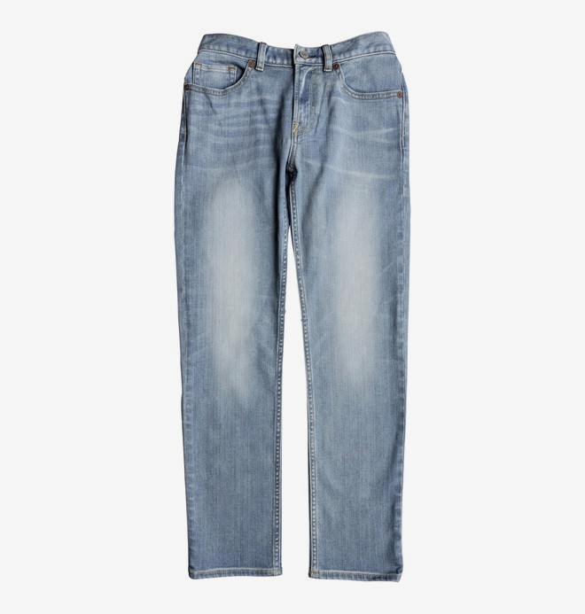 dcshoes, Worker Light Indigo Blue - Jean coupe droite pour Garçon 8-16 ans, LIGHT INDIGO BLEACH (bfgw) 0 Worker Light Indigo Blue - Jean coupe droite pour Garçon 8-16 ans Bleu EDBDP03046 DC Shoes