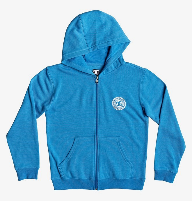 dcshoes, Rebel - Sudadera con Capucha y Cremallera para Chicos 8-16, BRILLIANT BLUE (bnl0) 0 Rebel - Sudadera con Capucha y Cremallera para Chicos 8-16 Azul EDBFT03155 DC Shoes