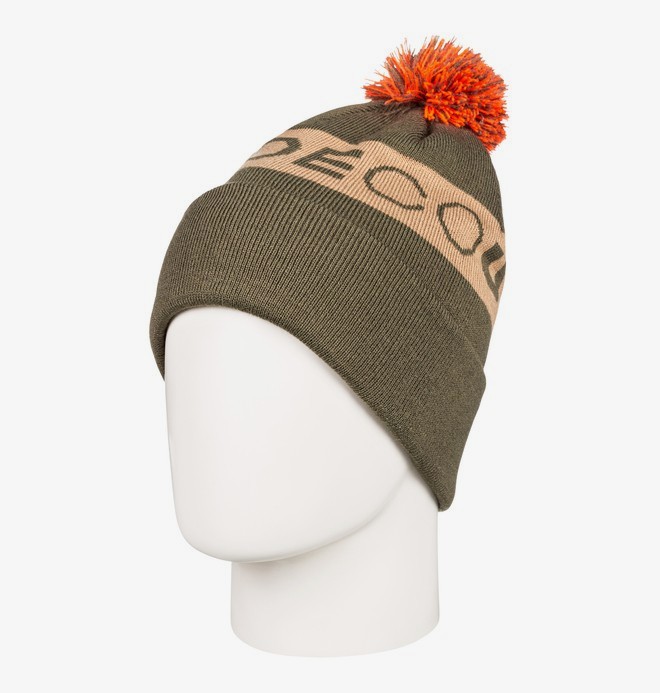 dcshoes, Chester - Bonnet à pompon pour Garçon 8-16 ans, OLIVE NIGHT (crh0) 0 Chester - Bonnet à pompon pour Garçon 8-16 ans Marron EDBHA03026 DC Shoes
