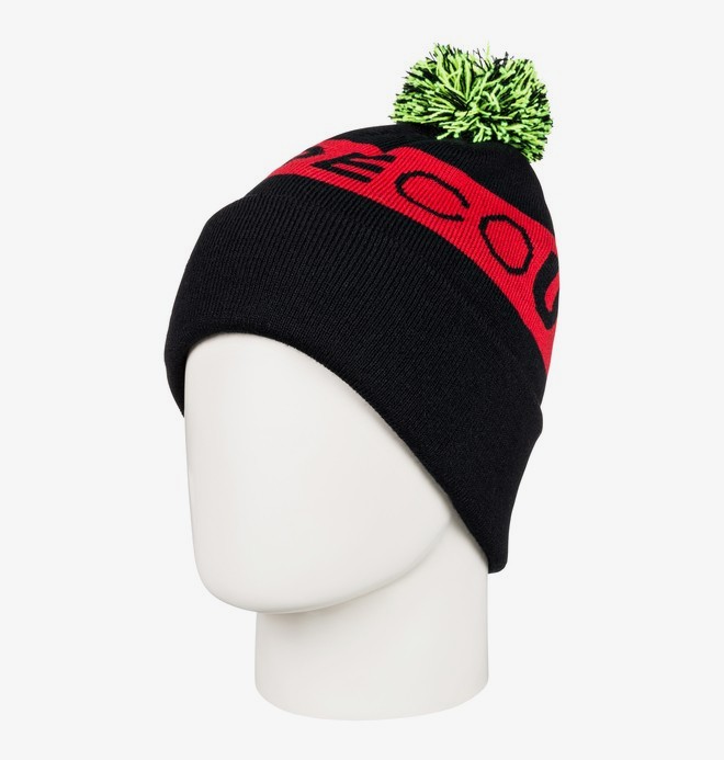 dcshoes, Chester - Bonnet à pompon pour Garçon 8-16 ans, BLACK (kvj0) 0 Chester - Bonnet à pompon pour Garçon 8-16 ans Noir EDBHA03026 DC Shoes