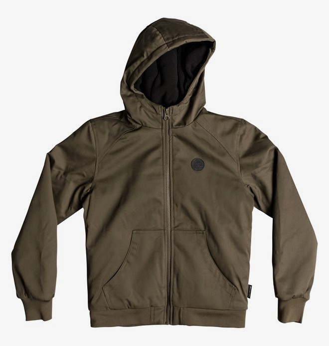 dcshoes, Ellis - Chaqueta resistente al agua con capucha para Chicos 8-16, BURNT OLIVE (gpz0) 0 Ellis - Chaqueta resistente al agua con capucha para Chicos 8-16 Verde EDBJK03035 DC Shoes
