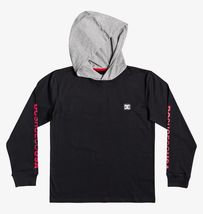 dcshoes, Rellin - Maglia con Cappuccio e Maniche Lunghe da Ragazzo 8-16, BLACK (kvj0) 0 Rellin - Maglia con Cappuccio e Maniche Lunghe da Ragazzo 8-16 Black EDBKT03121 DC Shoes