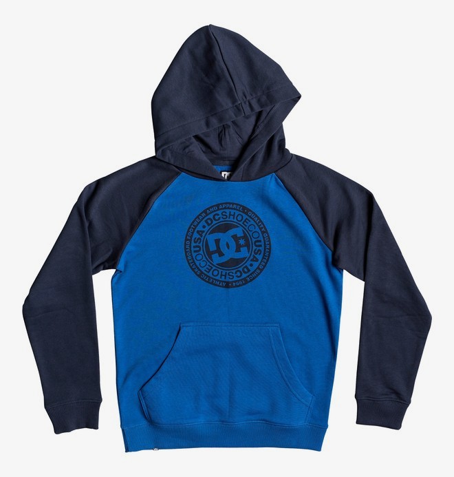 dcshoes, Circle Star - Sweat à capuche pour garçon 8-16 ans, BLACK IRIS/ NAUTICAL BLUE (xkkb) 0 Circle Star - Sweat à capuche pour garçon 8-16 ans Noir EDBSF03095 DC Shoes